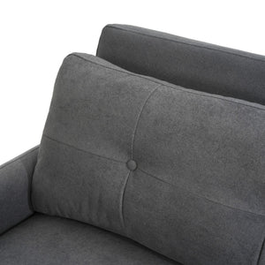 English Elm Christopher Knight Home® - (Old 3-in-1 Convertible Sleeper Sofa Bed with Pillow & Pocket, Compact Loveseat with Pull-Out Bed and Wheels Grey N765P34284849G