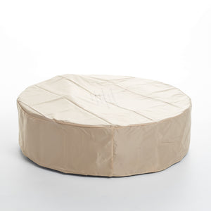 English Elm Christopher Knight Home® - Outdoor 50,000 Btu Round Mgo Concrete Propane Fire Pit - Modern Light Grey Design For Cozy Gatherings 59240.00WHI-50K