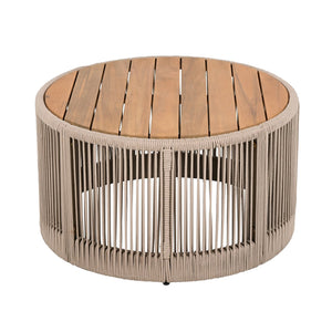 English Elm Christopher Knight Home® - Outdoor Rattan & Acacia Wood Coffee Table - Stylish Patio Furniture For Garden, Balcony & Home N770P298632B
