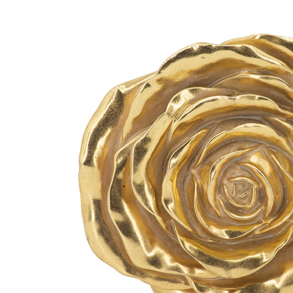 English Elm S/2 Gold Rose Wall Accents - Elegant Floral Decor For Modern Interiors, Timeless Botanical Accent Pieces W2078P223156-GIGA