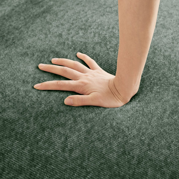 English Elm Harrison Modular Velvet Sofa In Rich Green – Plush, Stylish Sectional For Ultimate Comfort & Flexibility W3041P386596