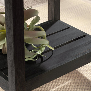 English Elm Desk, Modern Farmhouse Black Finish With Durable Engineered Wood, Storage Drawers & Easy Assembly B356P402712