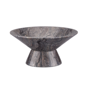 Lubo Breccia Marble Bowl - Elegant Swirling Design Perfect for Decor or Fruit Display in Style