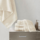 Madison Park Signature Turkish Transitional Cotton 6 Piece Bath Towel Set MPS73-318 Natural