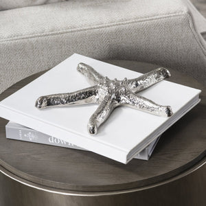Crestview Collection Silver Starfish - Elegant Coastal-inspired Accessory From Crestview, Handcrafted In India For Your Home   Cvden061
