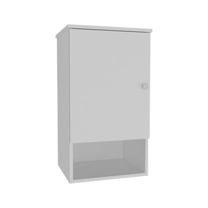 English Elm Medicine Compact Wall Cabinet with Mirror Door, Engineered Wood Storage, Durable, Space-Saving Design White 29.92 L x 17.32 W x 4.33 H B097P250857