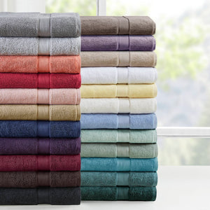 JLA Home Madison Park Signature - Ultra-Soft 100% Cotton Towels | 800 GSM Plush Spa-Quality Set with Antimicrobial Finish, Oeko-Tex Certified Seafoam MPS73-192