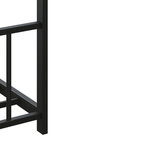 English Elm Twin iron roof bed frame with LED light strips for kids, sturdy 350lb capacity, easy 30-min assembly Black W1820P308329