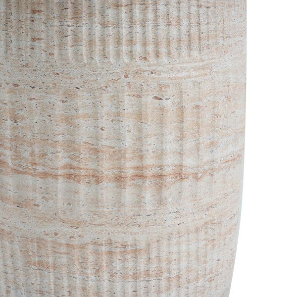 English Elm Christopher Knight Home® - Outdoor/Indoor Lightweight Concrete Side Table - Versatile Beige Travertine Accent For Any Space N773P253794Z