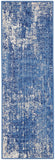 Nourison Whimsicle WHS08 Machine Made Power-loomed No Border Indoor Only Modern  Rug Blue Ivory, Blue Ivory 100% Polypropylene 99446832801