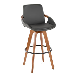 English Elm Dining/accent Chair Solid Wood Tapered Legs Cream Upholstery Mid-century Modern Seating B202P471172