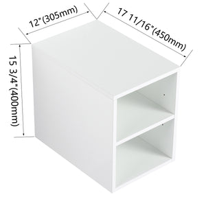 English Elm 42" Modern Floating Bathroom Vanity Set With Ceramic Sink & Storage Shelves For Elegant Spaces W999S00291