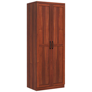 English Elm Homcom 63" Freestanding Kitchen Pantry With 5 Shelves, Adjustable Storage & Stylish Design In Tan W2225P229385