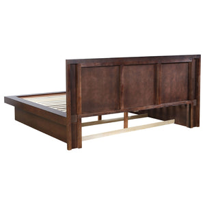 English Elm Tokyo Cappuccino King Panel Bed With Led Lighting - Elegant Design, Cozy Ambiance, Timeless Style B062S00676-GIGA