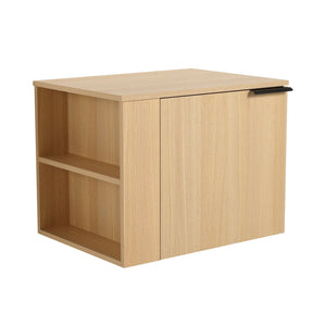 English Elm 24" Oak Bathroom Vanity Sink Cabinet - Modern Design, Soft-Close Doors, Great Storage For Small Spaces W1972P204940