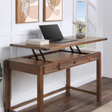 OSP Home Furnishings Baton Rouge Lift Desk Brushed Walnut