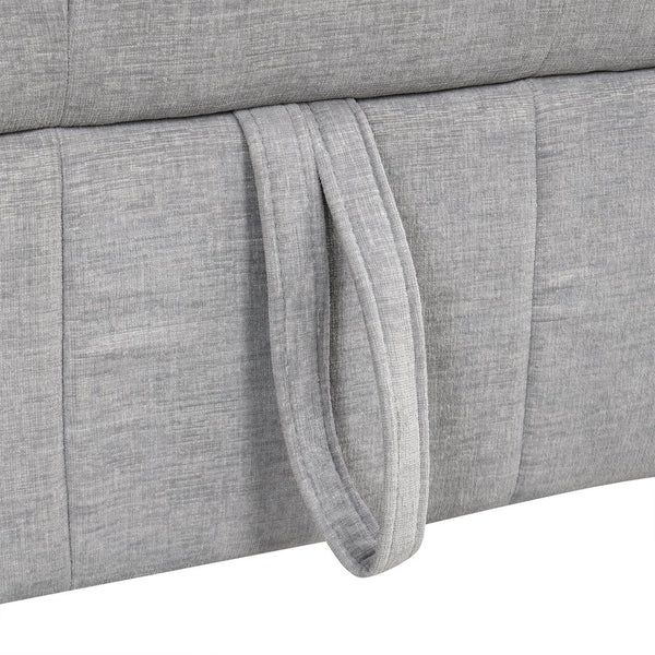 English Elm 101.2" Modular Chenille Sectional Sofa with Tufted Cushions and Deep Seating for Living Room N719S001750E