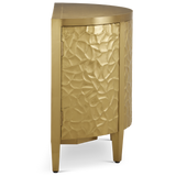 Auden Brass Demi-Lune Cabinet