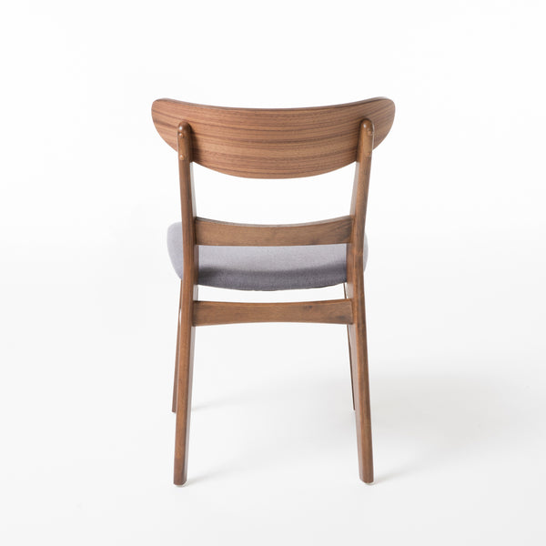English Elm [video] Rubberwood Dining Chairs Set of 2 Upholstered Mid-century Seats for Modern Homes 58915.00DGY