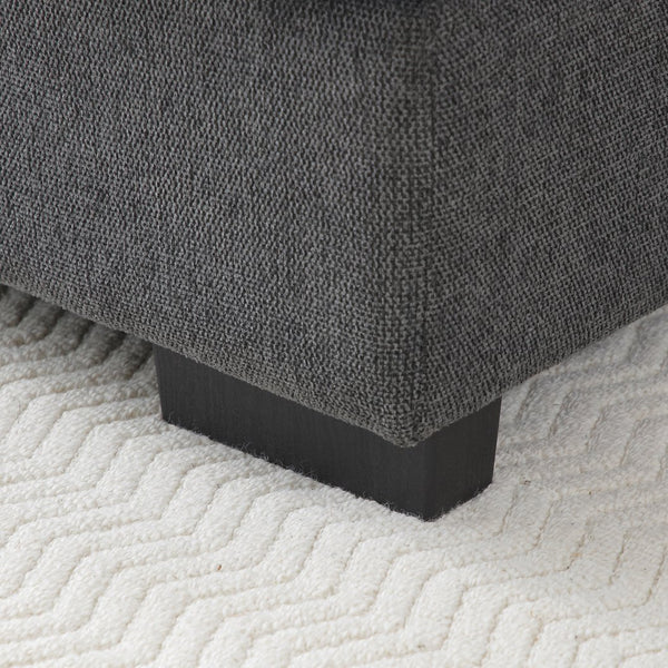 English Elm 130" U-Shaped Sofa With Console & Cupholders - Spacious 6-Seat Sleeper Couch For Living Room Comfort W1117S00241