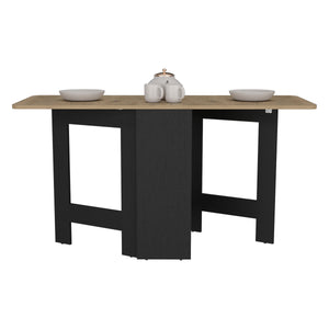 English Elm Gateleg Transformative Folding Table — Multicolor Engineered Wood, 12.3" to 58.7" Expandable Surface, Stable Design B070P188881