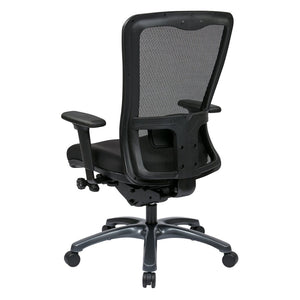 OSP Home Furnishings Progrid Ergonomic Mesh High Back Office Chair with Lumbar Support and Padded Seat 97720-30