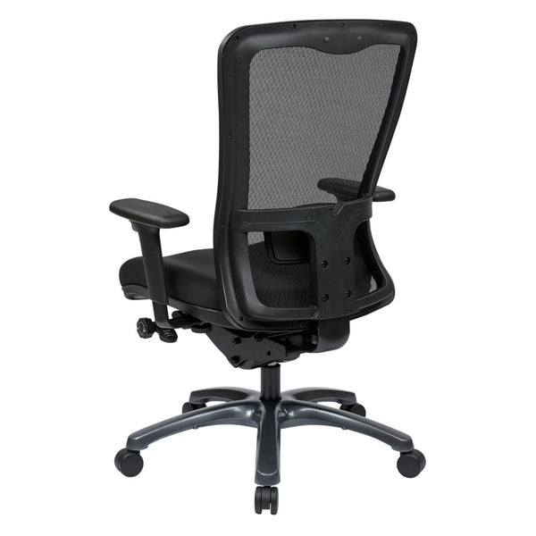 OSP Home Furnishings Progrid Ergonomic Mesh High Back Office Chair with Lumbar Support and Padded Seat 97720-30