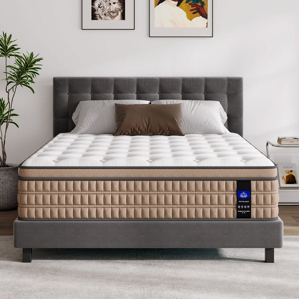 English Elm 12 Inch King Hybrid Mattress Gel Foam Pocket Springs Firm Support Cool Sleep B2716P415512