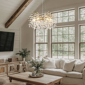 English Elm 10-light Gold Chandelier Seeded Glass Globe Fixture for Dining Room or Kitchen Island W5008P466533
