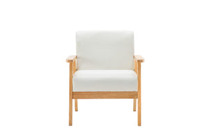 English Elm Bari Mid-century Solid Wood Accent Chair and Coffee Table Set for Small Spaces B2749S00335