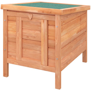 English Elm PawHut Plush Foam Large Dog Couch with Removable Washable Cover, Elevated Wooden-Leg Sofa Bed Natural W2225P217664