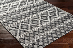 Daffodil DFF-2300 9' x 12' Handmade Rug DFF2300-912  Ivory, Charcoal, Light Slate Surya