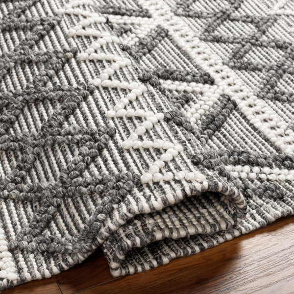 Daffodil DFF-2300 9' x 12' Handmade Rug DFF2300-912  Ivory, Charcoal, Light Slate Surya