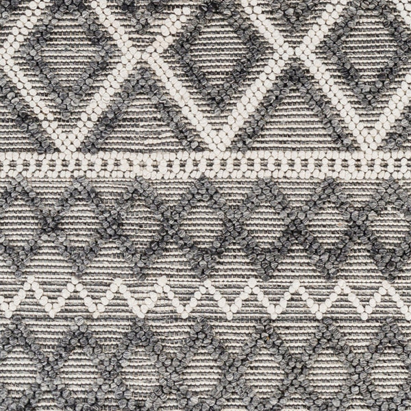 Livabliss Daffodil Handwoven Recycled Pet Runner Rug Cottage Style for Entryways and Hallways Ivory, Charcoal 8' x 10' DFF2300-810