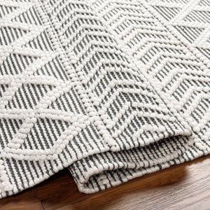 Daffodil DFF-2301 9' x 12' Handmade Rug DFF2301-912  Charcoal, Ivory Surya