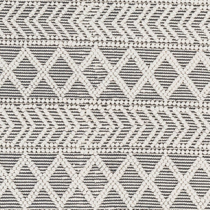 Livabliss Daffodil Handwoven Recycled Pet Runner Rug Cottage Style Eco Friendly Hallway Accent Charcoal, Ivory 2'6" x 8' DFF2301-268