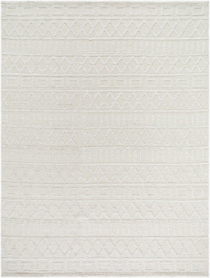 Livabliss Daffodil Handwoven Recycled Pet Runner Rug for Hallways Entryways Cottage Style Beige, Ivory 8' x 10' DFF2303-810
