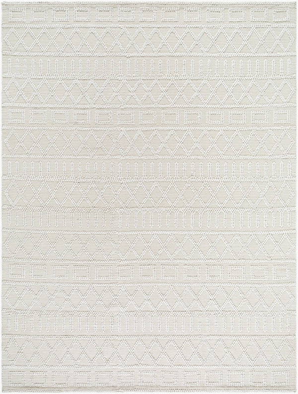 Livabliss Daffodil Handwoven Recycled Pet Runner Rug for Hallways Entryways Cottage Style Beige, Ivory 8' x 10' DFF2303-810