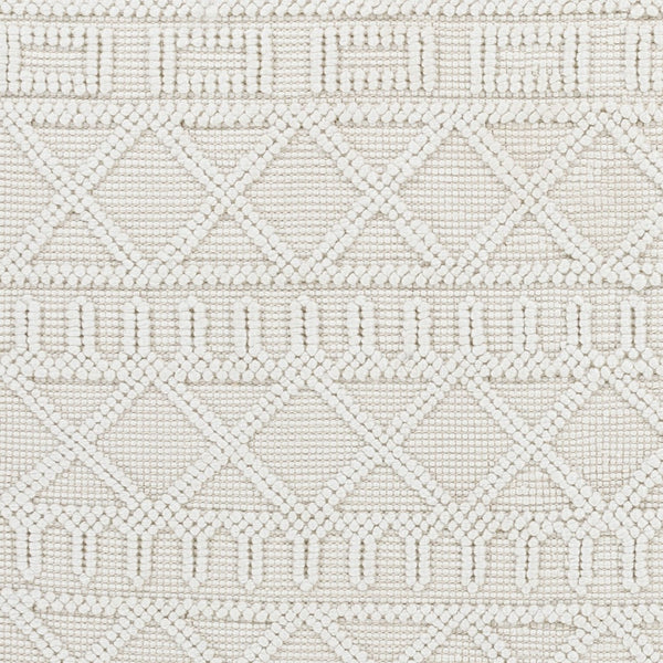 Livabliss Daffodil Handwoven Recycled Pet Runner Rug for Hallways Entryways Cottage Style Beige, Ivory 6' x 9' DFF2303-69