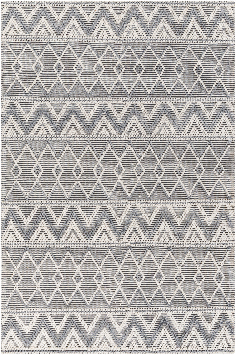 Daffodil DFF-2305 9' x 12' Handmade Rug DFF2305-912  Gray, White, Charcoal Surya