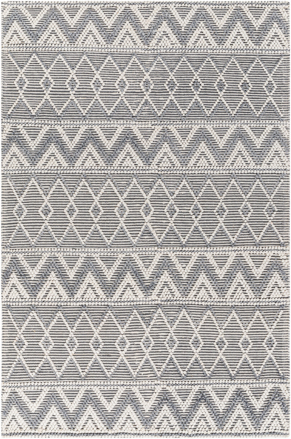 Daffodil DFF-2305 9' x 12' Handmade Rug DFF2305-912  Gray, White, Charcoal Surya