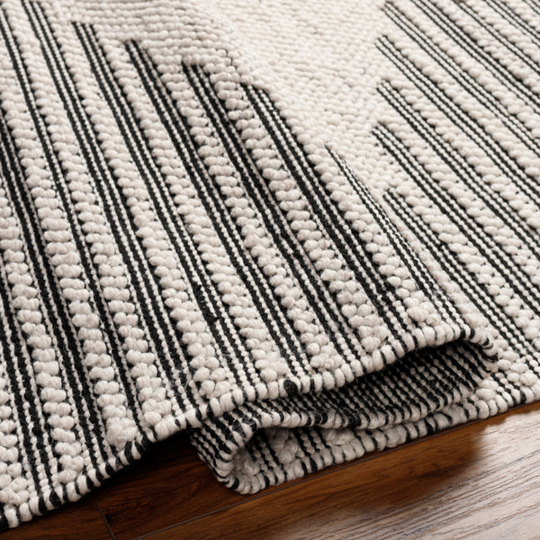 Daffodil DFF-2306 9' x 12' Handmade Rug DFF2306-912  Black, Ivory Surya