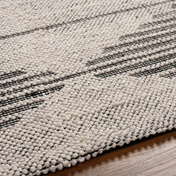 Daffodil DFF-2306 9' x 12' Handmade Rug DFF2306-912  Black, Ivory Surya