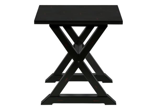 English Elm Accent 2-Tier Narrow End Table with Drawer and Shelf, Transitional Veneer Top, Solid Wood Legs for Compact Spaces Black 27 L x 25 W x 9 H B2710P219490