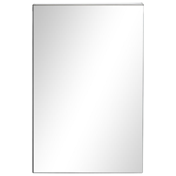 English Elm kleankin Wall-Mounted Medicine Cabinet with Mirror — Stainless Steel Waterproof Storage, Soft-Close Doors, 15x24 Silver W2225P200360