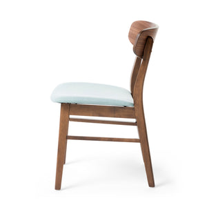 English Elm Christopher Knight Home® - DINING Chair with Cushioned Fabric Seat and Polished Wood Frame — Elegant Modern Comfort for Home Mint 58925.00MNT