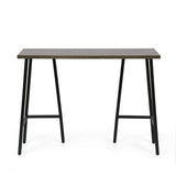 Christopher Knight Home® - Noble House - Darke Modern Industrial Handmade Mango Wood Console Table, Brown and Black