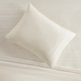 Urban Habitat Wyatt Casual 3 Piece Knitted Jersey Duvet Cover Set UH12-2479 Ivory