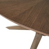 Homelegance By Top-Line Hutchinson Mid-Century Walnut Finish Tables Walnut MDF