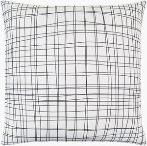Livabliss Draft Geometric Polyester Throw Pillow Plush Square Accent for Modern Living Spaces DFT001-2222